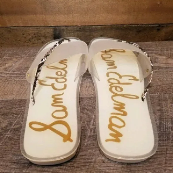 NEW Sam Edelman Luciana Semi-Opaque Slide Sandals - Picture 7 of 8